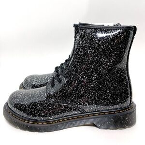 NIB Dr.‎ Martens Youth 1460 Cosmic Glitter Lace Up Boots Size 6
